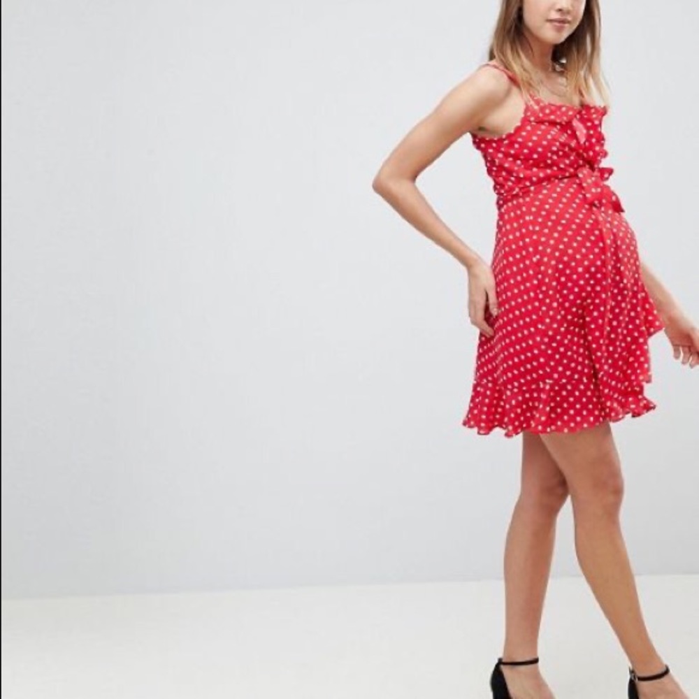 Strappy Spot Ruffle Mini Dress • ASOS - Picture 4 of 5